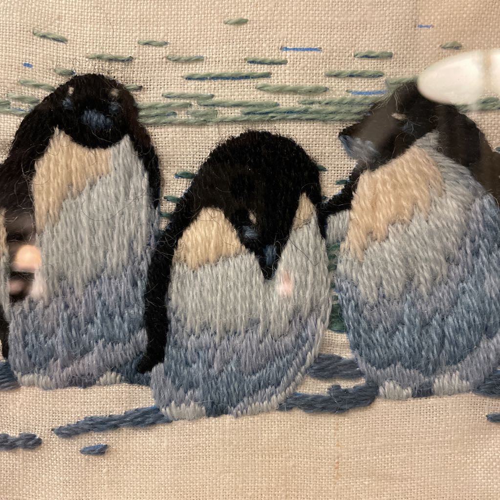 Embroidered Penguins