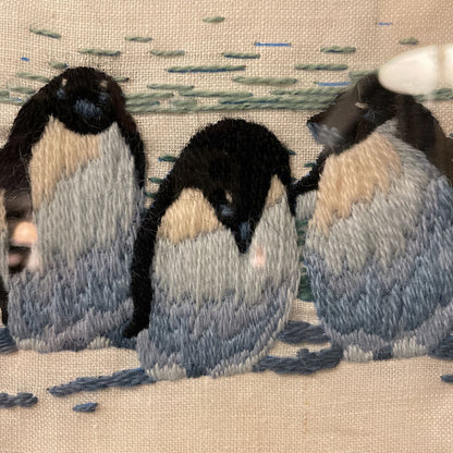Embroidered Penguins