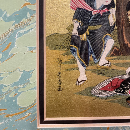 Framed Geishas & Mini Kimono