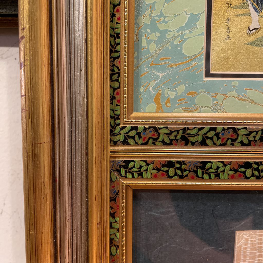 Framed Geishas & Mini Kimono