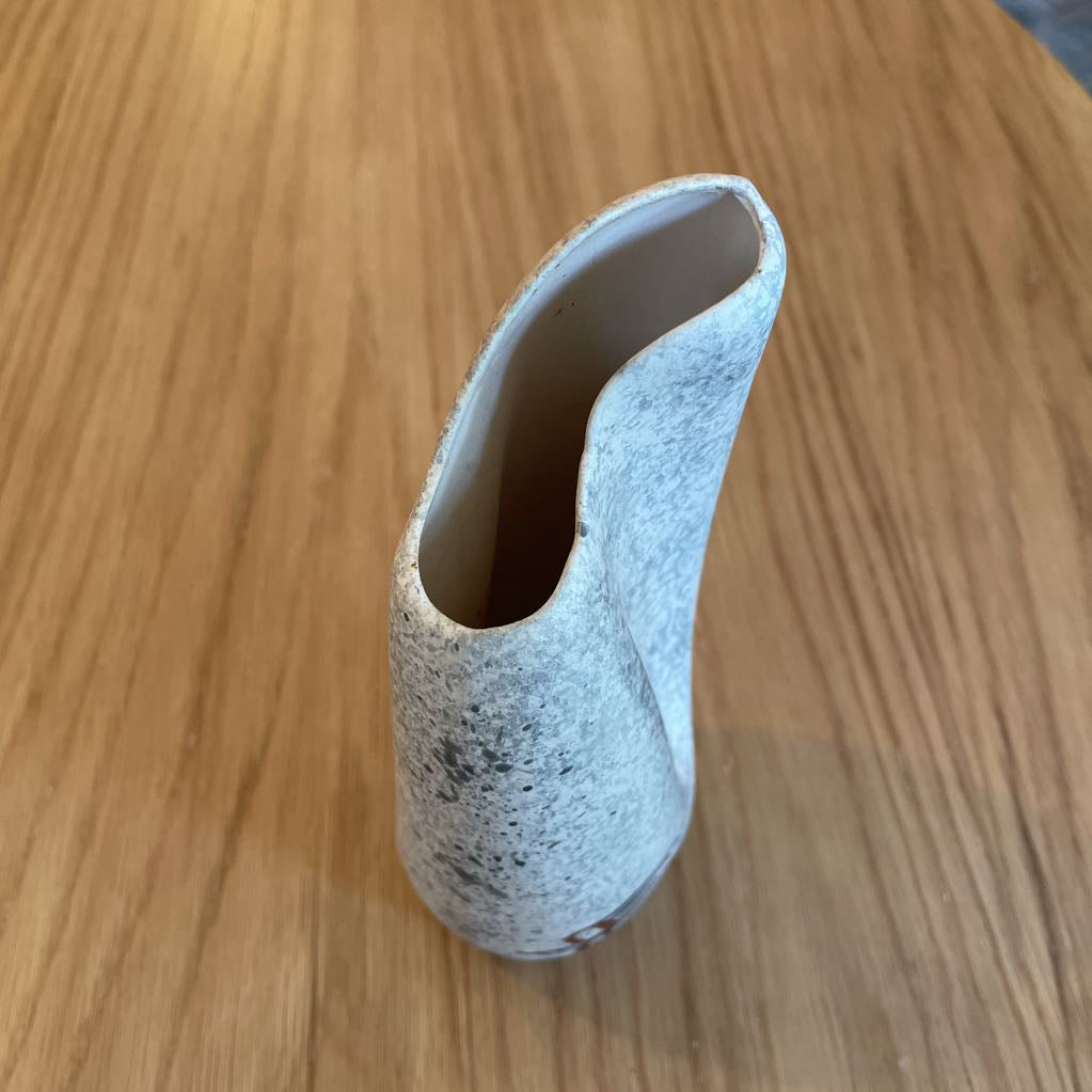"Folded" Lightweight Pottery Vase with Flute Vase