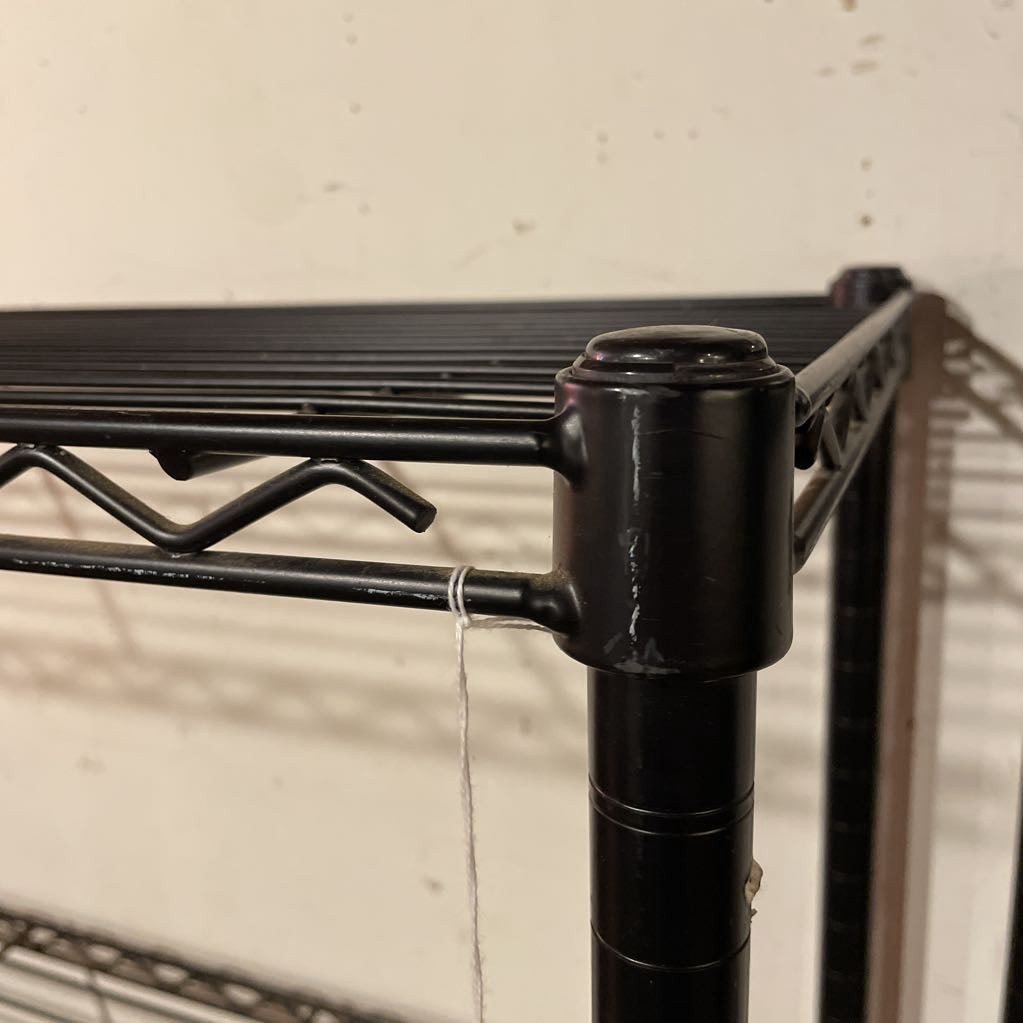 Black Wire Frame Open Shelving