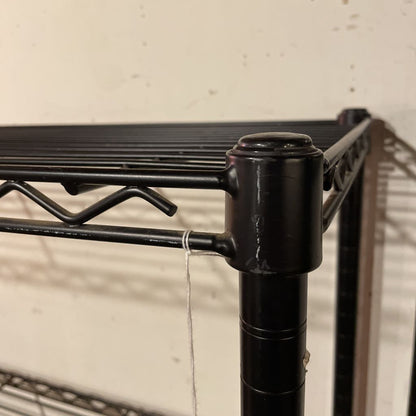 Black Wire Frame Open Shelving