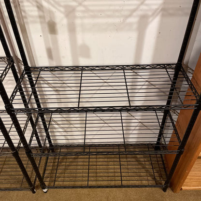 Black Wire Frame Open Shelving