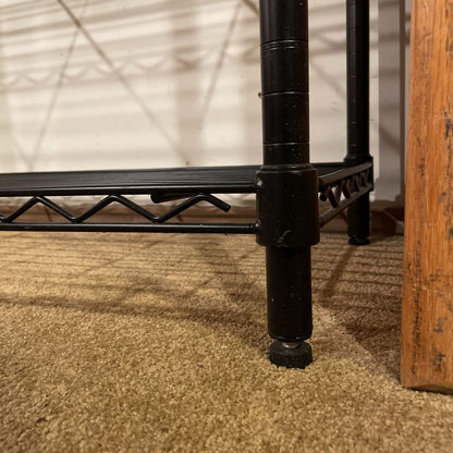 Black Wire Frame Open Shelving