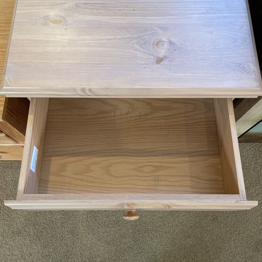 Rose Tinted Light Wood 1 Drawer 2 Door Nightstand C NIGHTSTANDS