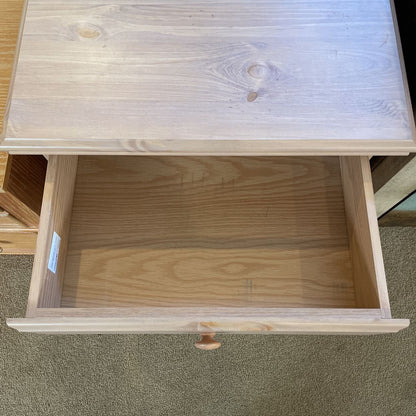 Rose Tinted Light Wood 1 Drawer 2 Door Nightstand C NIGHTSTANDS