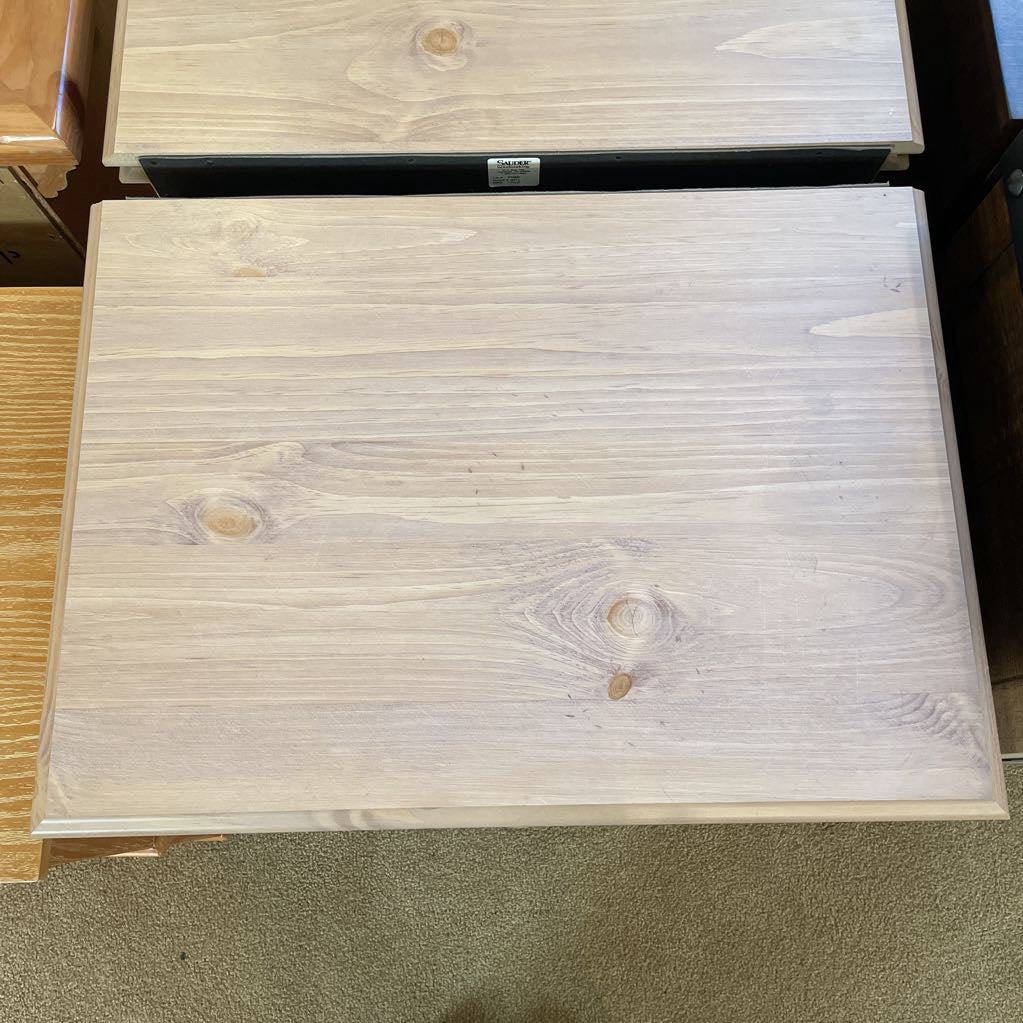 Rose Tinted Light Wood 1 Drawer 2 Door Nightstand C NIGHTSTANDS