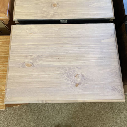 Rose Tinted Light Wood 1 Drawer 2 Door Nightstand C NIGHTSTANDS