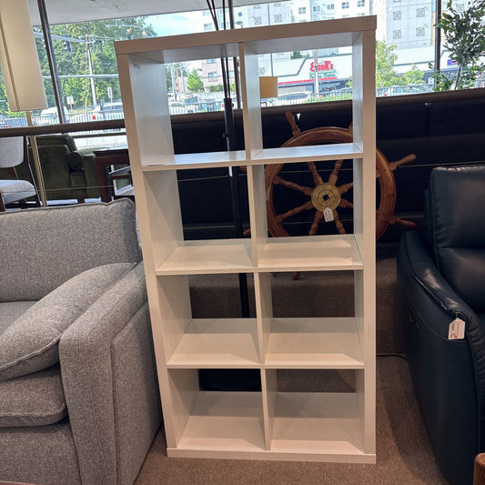 8 Cube White Shelf