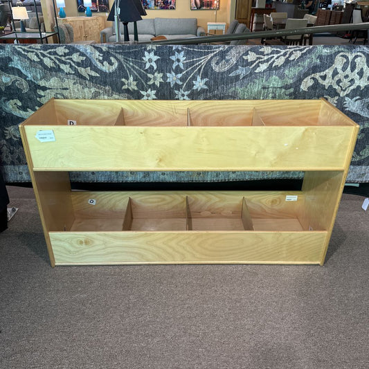 Natural Wood Book Console C CONSOLE TABLES