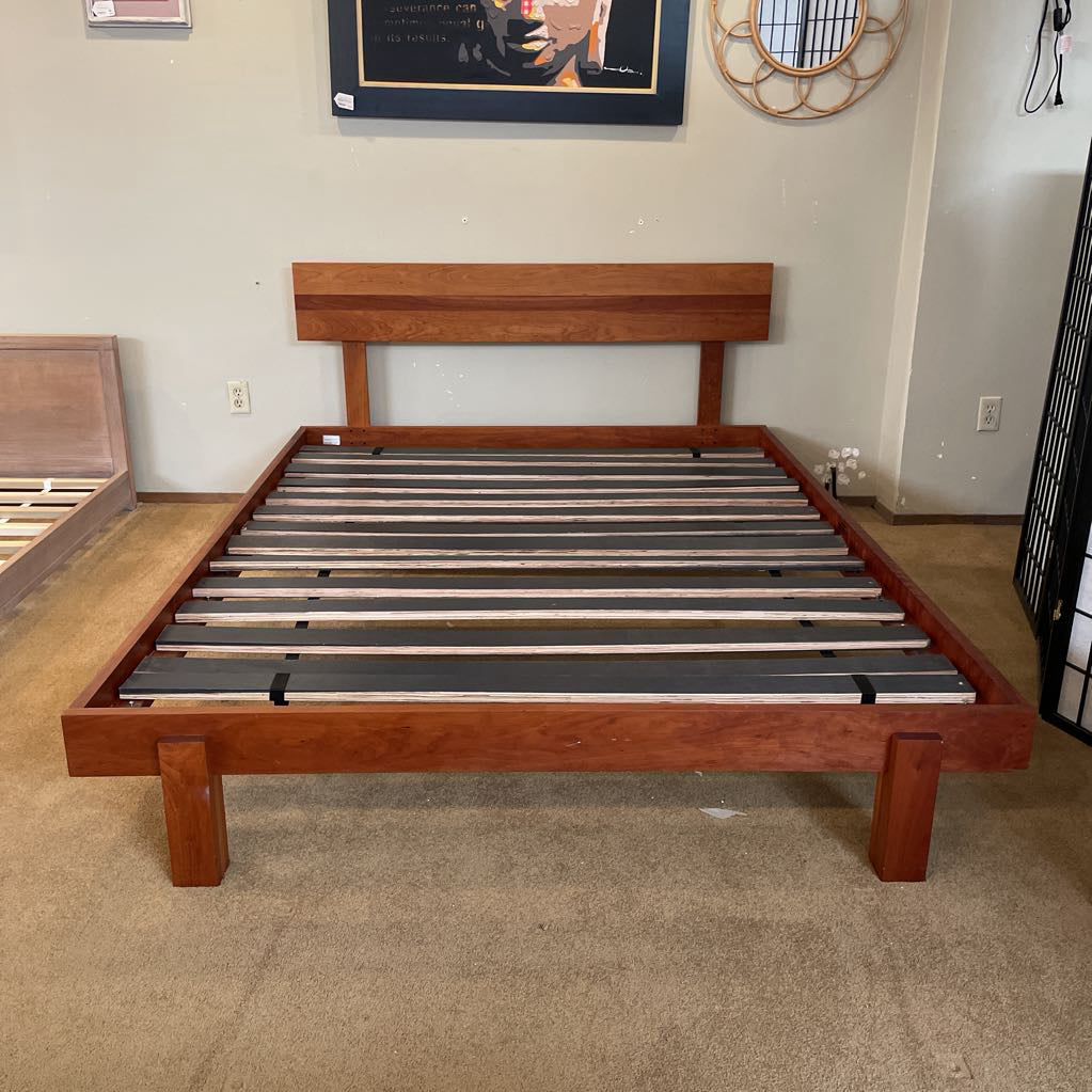 Vermont Designs Walnut Queen Bed Frame