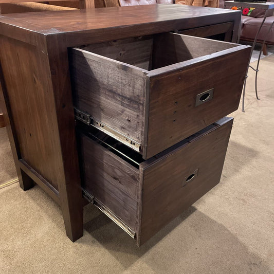 Crate & Barrel Morris Rustic Pine Media Console with Glass Door C MEDIA STANDS