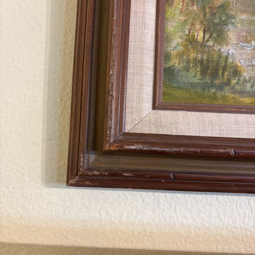 Signed Painted Watermill