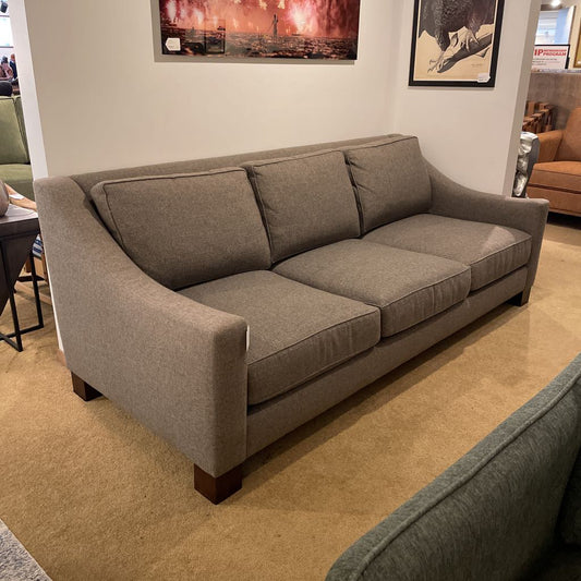 Grey 3 Seat Slope Arm Sofa U SOFAS