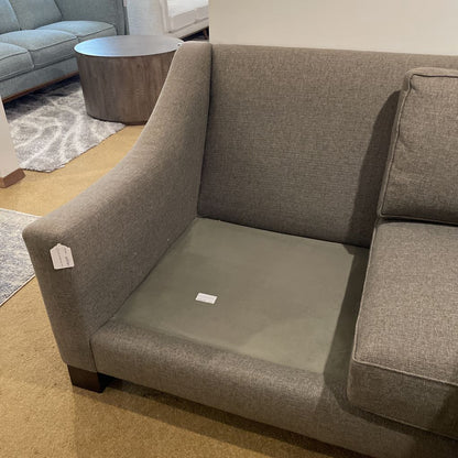 Grey 3 Seat Slope Arm Sofa