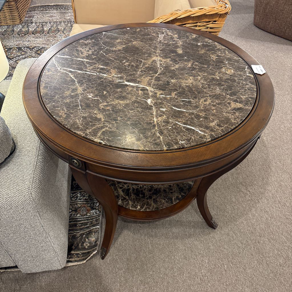 Granite Top End Table