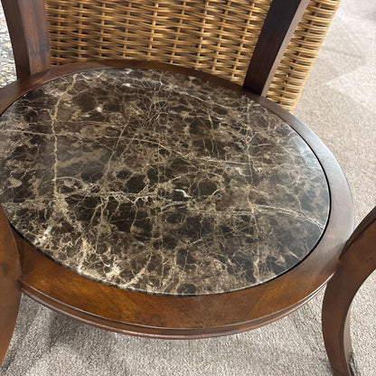 Granite Top End Table