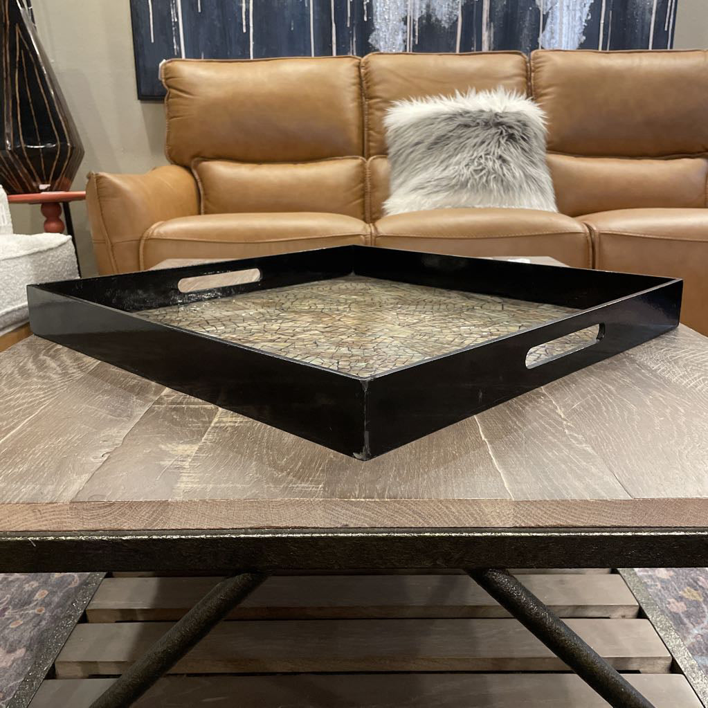 ANTHROPOLOGIE XL Tray w/ Mother of Pearl Mosaic