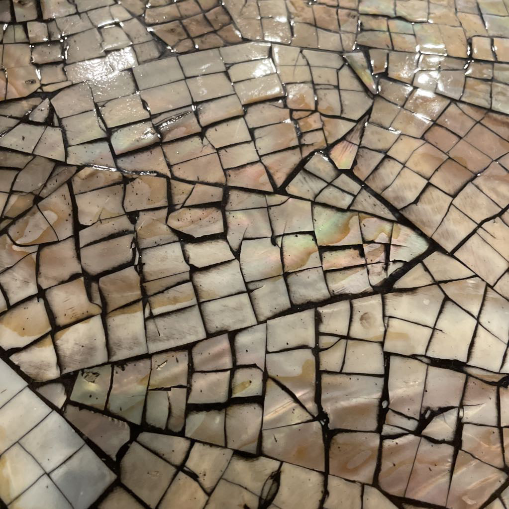 ANTHROPOLOGIE XL Tray w/ Mother of Pearl Mosaic