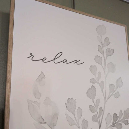 Wood Frame "Relax" Plant Art ART