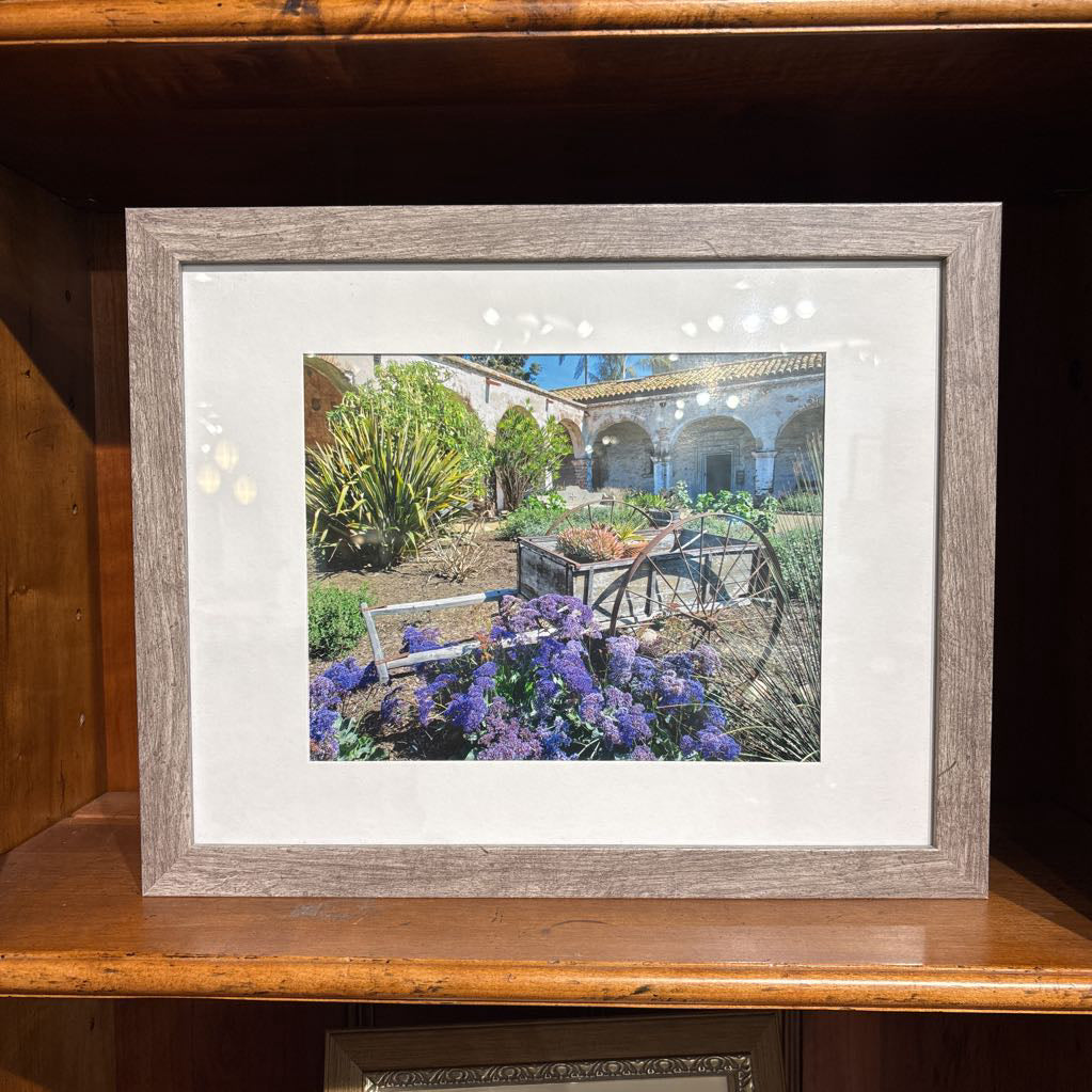 Grey Wood Frame California Garden Picture