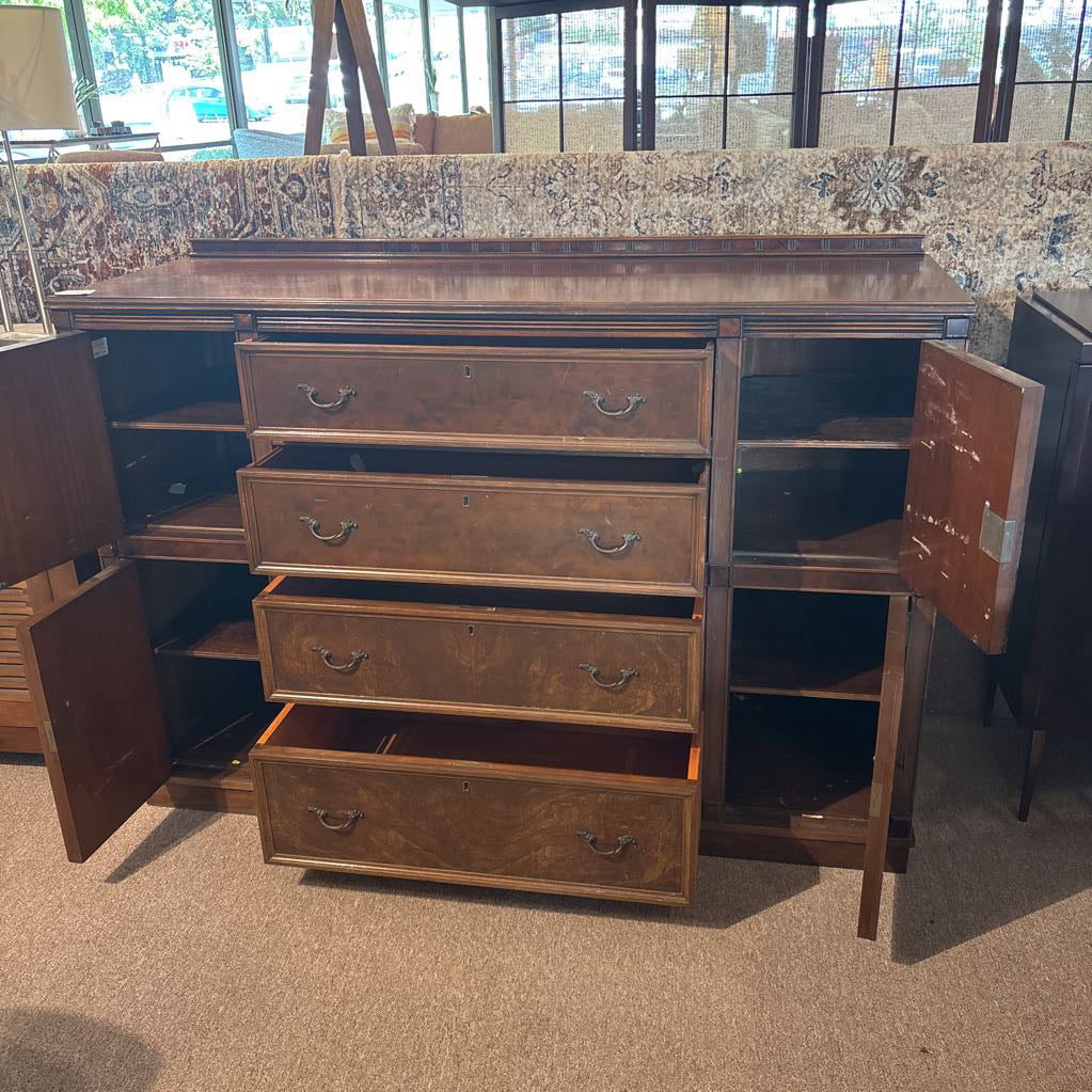 1930's Sleigh Credenza w/Key C SIDEBOARDS