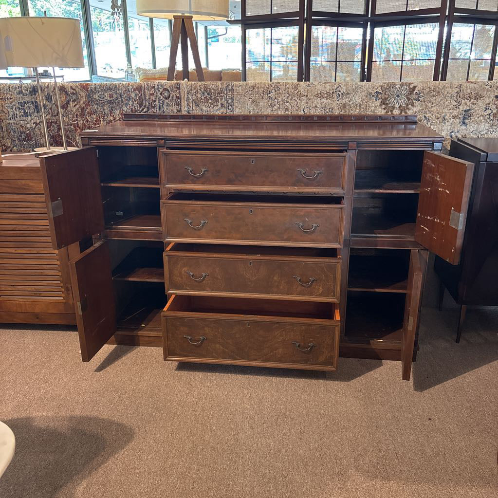 1930's Sleigh Credenza w/Key C SIDEBOARDS