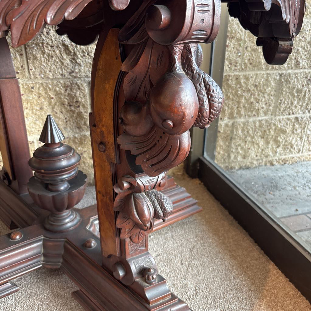 Victorian Era Marble Top End Table