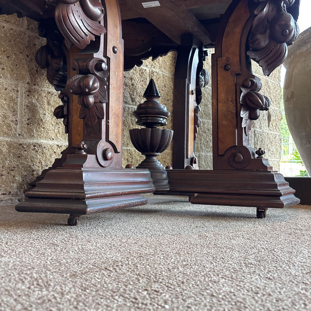 Victorian Era Marble Top End Table