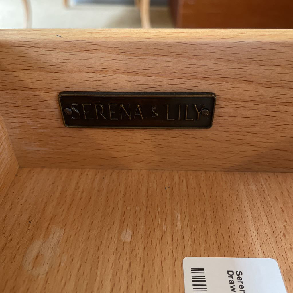 Serena & Lily Green Textured One Drawer Nightstand C NIGHTSTANDS