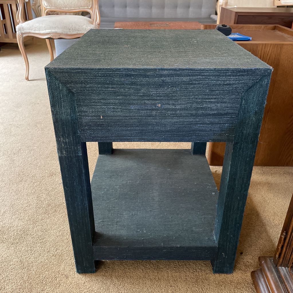 Serena & Lily Green Textured One Drawer Nightstand C NIGHTSTANDS