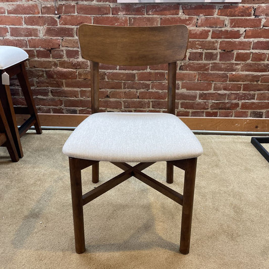 Walnut Cross Brace Dining Chair