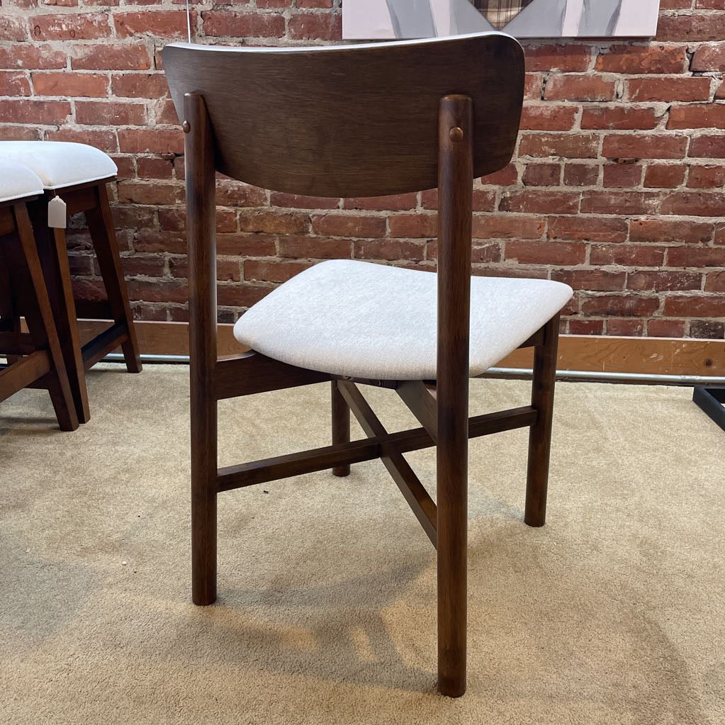 Walnut Cross Brace Dining Chair