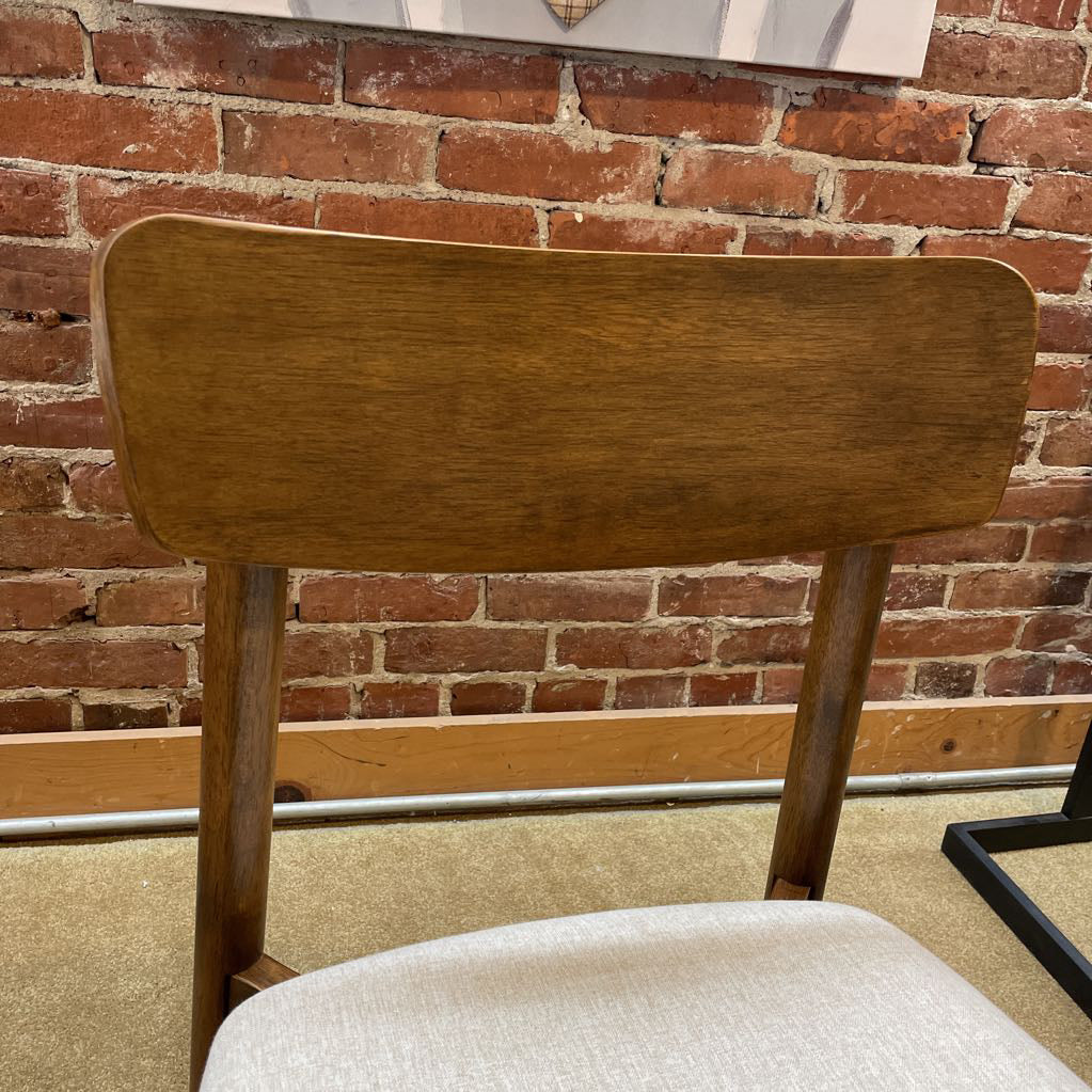 Walnut Cross Brace Dining Chair C DINING CHAIRS