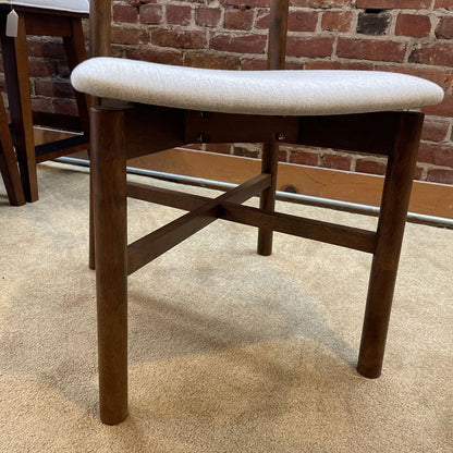 Walnut Cross Brace Dining Chair