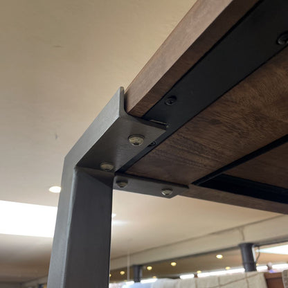 CB2 Wood & Metal Industrial Bar Table