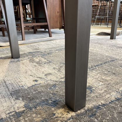 CB2 Wood & Metal Industrial Bar Table