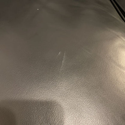 Modern Black Leather 3 Seat Sofa
