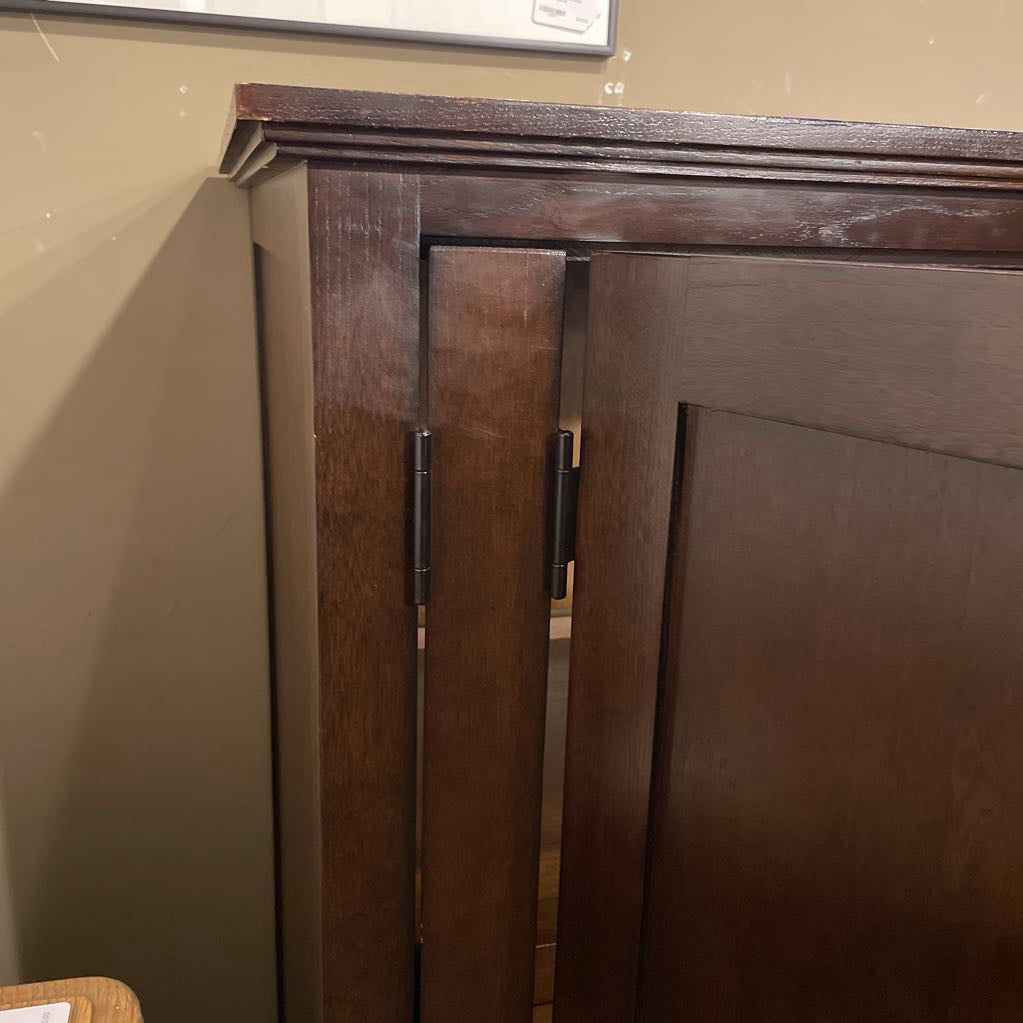 Indonesian Dark Wood Cabinet w/internal Shelving C CABINETS