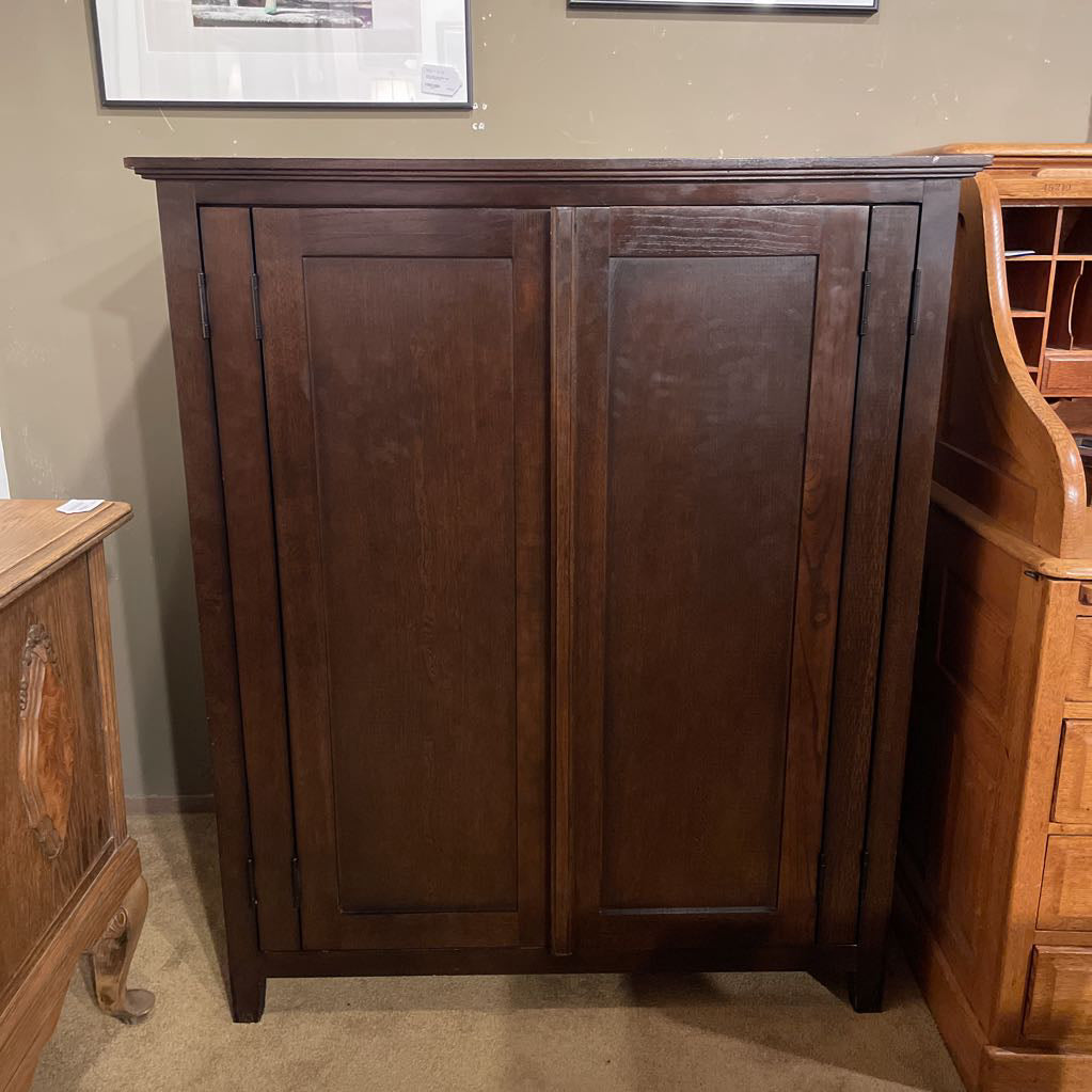 Indonesian Dark Wood Cabinet w/internal Shelving C CABINETS