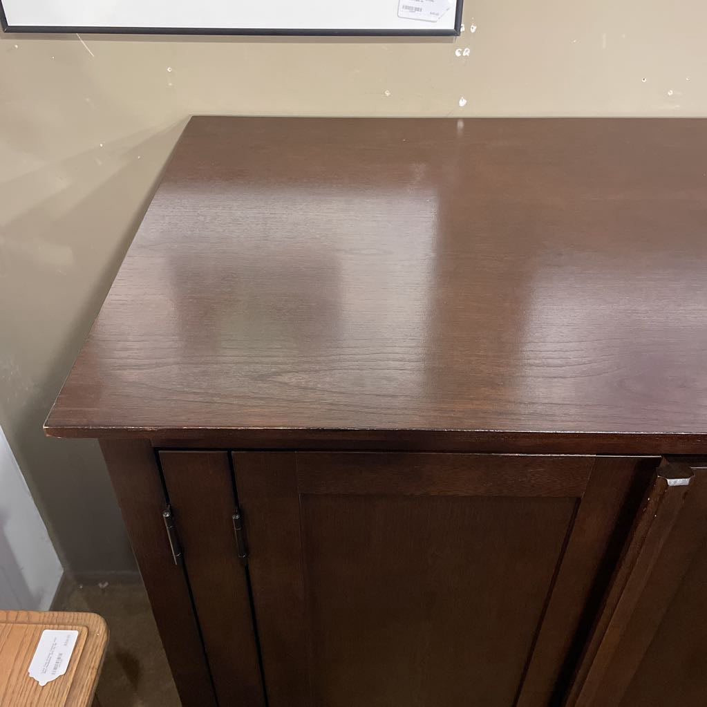 Indonesian Dark Wood Cabinet w/internal Shelving C CABINETS