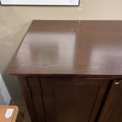 Indonesian Dark Wood Cabinet w/internal Shelving C CABINETS