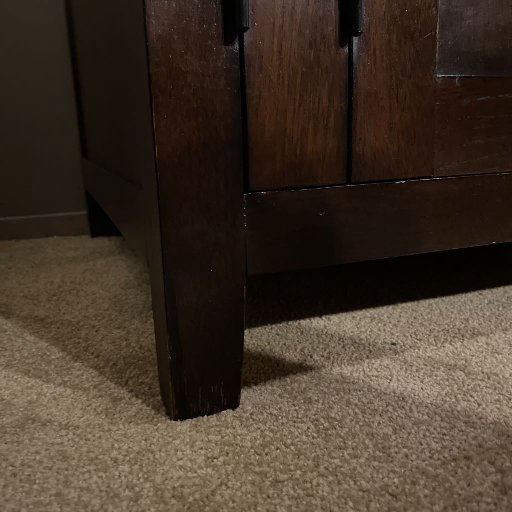 Indonesian Dark Wood Cabinet w/internal Shelving C CABINETS