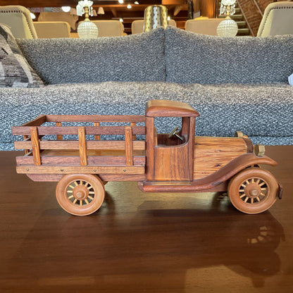 Handmade Wood with Brass Detail Truck/Bruce Noble UNIQUE FINDS