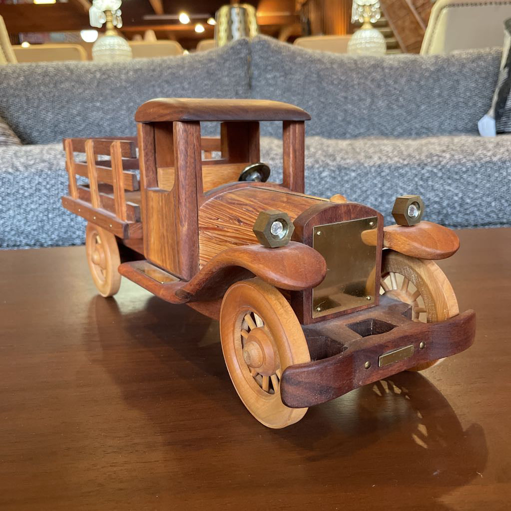 Handmade Wood with Brass Detail Truck/Bruce Noble UNIQUE FINDS