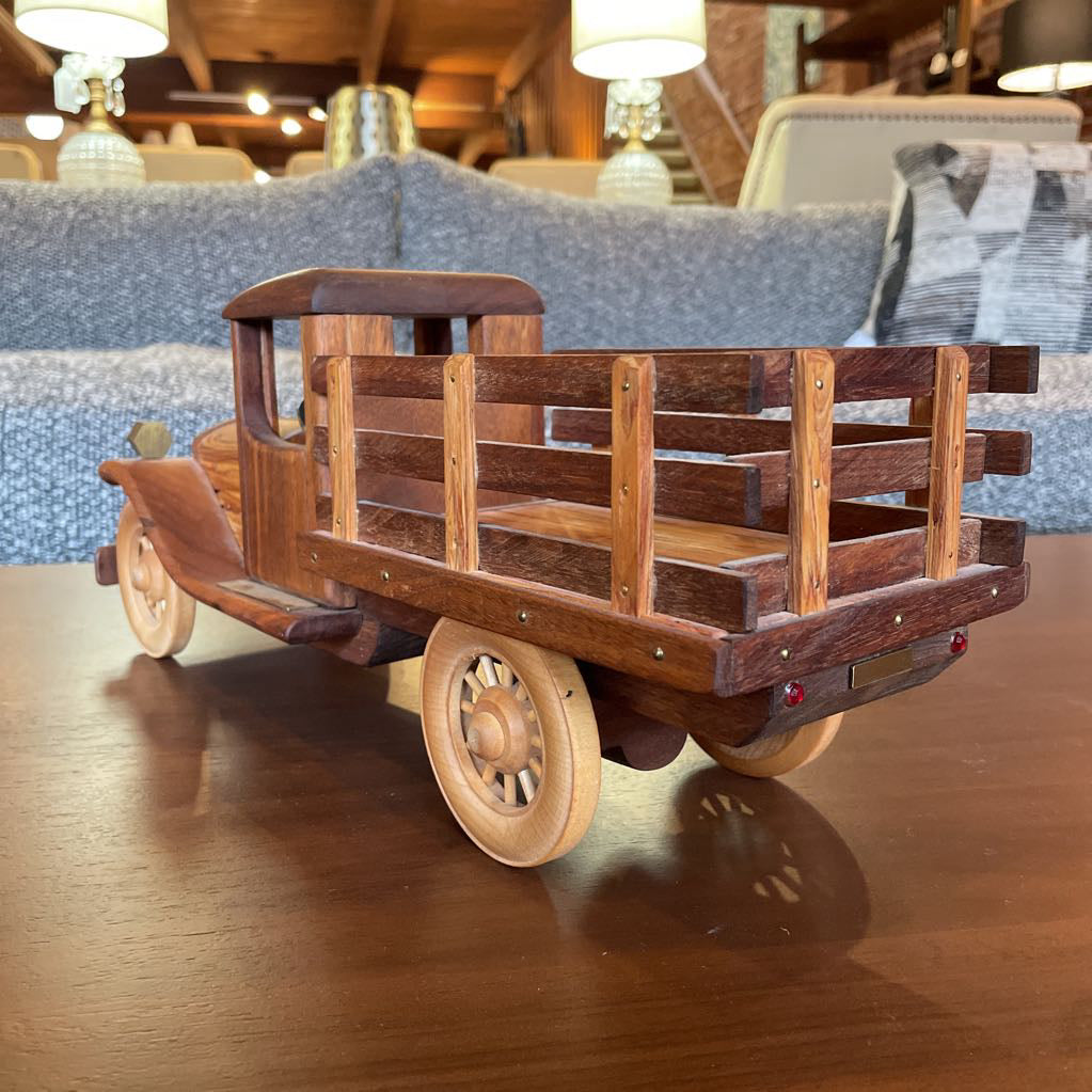 Handmade Wood with Brass Detail Truck/Bruce Noble UNIQUE FINDS