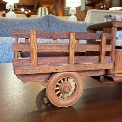 Handmade Wood with Brass Detail Truck/Bruce Noble UNIQUE FINDS