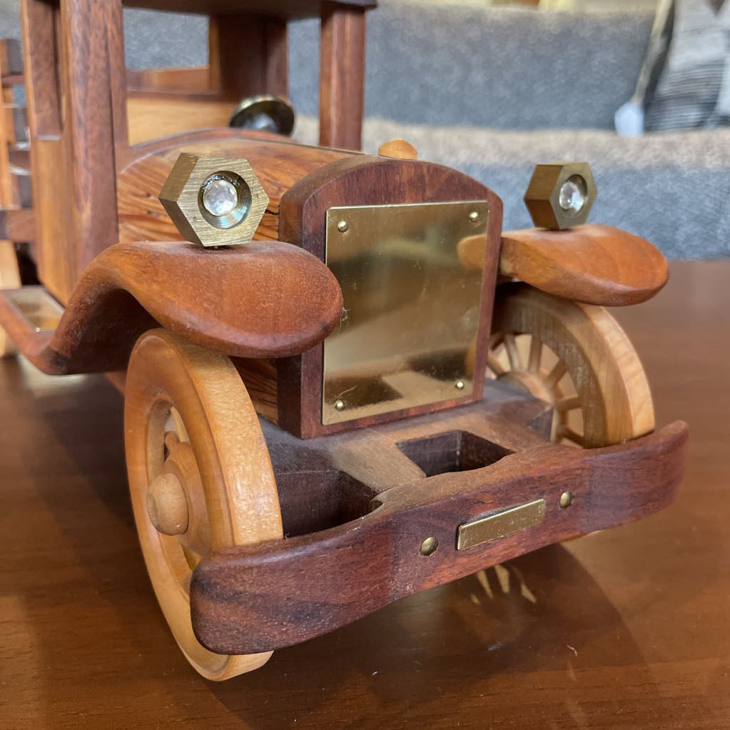 Handmade Wood with Brass Detail Truck/Bruce Noble UNIQUE FINDS