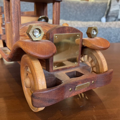 Handmade Wood with Brass Detail Truck/Bruce Noble UNIQUE FINDS